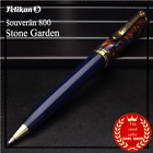 Pelikan Souveran K800 Stone Garden Ballpoint Pen Blue Brown Special Edition GIFT