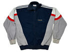 Vtg Adidas Ventex  Men Blue Gray Track Jacket Retro Rare France Size M