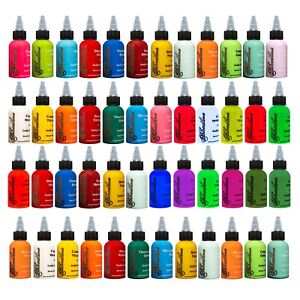 Bloodline Tattoo Ink & Sets Tattooing Inks Professional All Colors Red Blue Pink