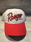 Ranger Boats Embroidered Adjustable Snapback Hat with Mesh Back Red And White
