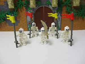 (A6/15) LEGO 5 X Skeleton Knight Kingdom Castle Knight Castle 6074 6086 6085