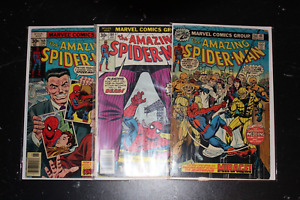 Marvel Bronze Age Amazing Spiderman 3-pc Lot #156,164,169 Good copies only