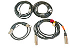 New ListingLot of 4 XLR Microphone Cables 3 Pin and 1/4