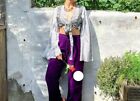 Wholesale 5 Pc Indian Vintage Silk Sari Bell Sleeve Crop Top Retro 60s Clothing