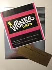 1.55 oz. Willy Wonka chocolate bar wrapper & golden ticket-Mini - No Chocolate