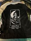 gothic hoodie lot skeleton,Wiccan,witchcraft,death shirt lot of 3 in all gothic