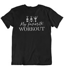 My Favorite Workout Shirt Funny Wine Lover Gift Corkscrew Fathers Day Gifts Idea