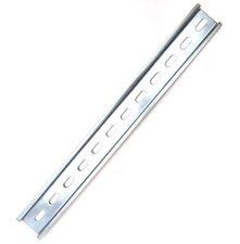 1 Piece DIN Rail Slotted Zinc Plated Steel RoHS 12
