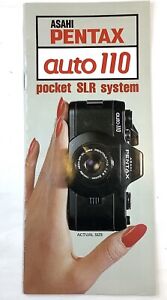 Brochure Asahi Pentax Auto 110 Pocket SLR System Pocket Auto Focus Camera Guide