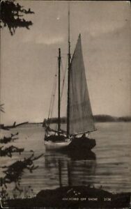 New ListingBoston Massachusetts sailboat anchored ~ 1947 to Frieda Zuschlag Weehawken NJ