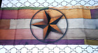 New Listing13x70 RUSTIC FARMHOUSE STAR LINEN TABLE RUNNER ~ Distressed Wood Multi Color NEW