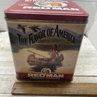 Vintage Empty Red Man Chewing Tobacco Tin Canister  1992 Limited Edition