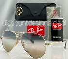 Rayban RB3689 Aviator Sunglasses 001/GD Gold Frame Blue To Brown Gradient 62mm
