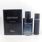 SAUVAGE by Christian Dior For Men EDP SET TRAVEL 100 ml/ 10ml *NEW IN BOX*