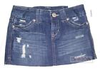 Womens AEROPOSTALE Denim Jean Straight Mini Skirt NWT #0144