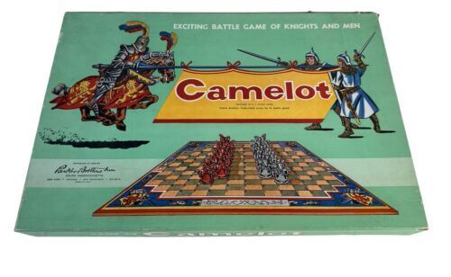 Parker Brothers Battle Game, Of Knights and Men Camelot Board Game Complete 1958