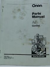 Onan AJ  GenSet Parts Manual 924-0221
