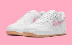 Nike Air Force 1 Low Retro Shoes Valentines Day White Pink Gum DM0576-101 Men's
