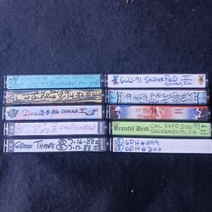 New ListingGrateful Dead 10 Cassette tapes live lot 77-93