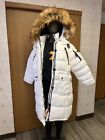 CANADA WEATHER GEAR Puffer Coat Long Faux Fur Insulated Winter  3XL WHITE