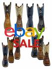 SALE! TJAYZ Mens Leather Western Boots Rodeo Bota Cowboy Shoes work NEW square