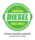 Diesel Fuel Only sticker decal gas label tank vinyl weatherproof diesel can oil
