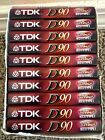 TDK D90 Blank Audio Cassette Tapes Lot 10 IECI Type 1 New Sealed