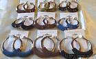 Lot of 12 Pairs HOOP Fashion Earrings New