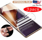 3-Pack HYDROGEL Screen Protector Samsung Galaxy S24 S23 S22 Ultra Note 20 9 Plus
