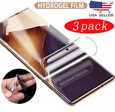 3-Pack HYDROGEL Screen Protector Samsung Galaxy S22 Ultra S21 S20 Note 20 9 Plus
