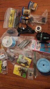 MIXED FISHING LOT -Lures, Plastics, Spinnerbaits, Topwater, REELS PARTS