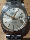 Rolex Oyster Perpetual DateJust Rare Mens 36mm Vintage Watch Steel & Gold