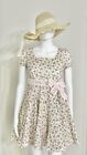 NWT 90S FLORAL BABYDOLL TIERED SWING MINI DRESS COTTAGECORE VINTAGE CUTE DRESS S