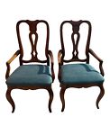 New Listing1960s Pair of Ethan Allen Country French Dining Room Arm Chairs 26-6302a
