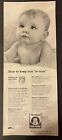 Vtg 1960s Gerber Baby Food Ad, How to keep him trim, Babies are our business