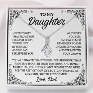 To My Daughter, Daughter Gift, Daughter Necklace, Alluring Love Necklace