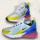 Nike Air Max 270 White Blue Pink Colorful Athletic Comfort Shoe Women’s Size 8