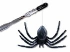 Funny Fake Spider Prank Joke Gag Antenna Stick & Adjustable Web Office Prank