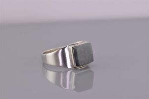Sterling Silver Square Maw Sit Sit Solid Tapered Band Ring 925 Sz: 7