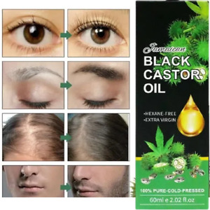2pack Jamaican Black Castor Oil , Organic 100% Pure Cold Pressed Hair Growth Oil