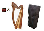Roosebeck 29-String Minstrel Harp w/ Chelby Levers + Gig Bag + Extra Strings