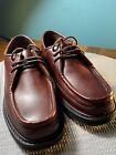 Rockport Brown Leather Lace Up Oxford Casual Shoes Size 10.5    sku 124