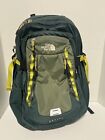 The North Face Router Backpack Book Bag Green Travel School Hike Laptop Nice