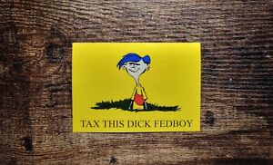 Rolf Tax This Dick Fedboy Waterproof Vinyl Funny Morale Meme Stickers