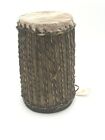 Hand Made African Tribal Drum Goat Skin Bongo. 9” Tall.
