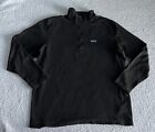 Patagonia Fleece Pullover Sweatshirt Men’s XXL Black 1/4 Zip Long Sleeve