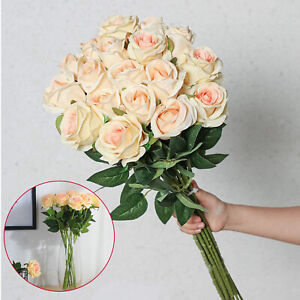 New ListingRed Silk Velvet Roses fou Mother's Day Artificial Flowers Realistic Special Gift