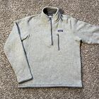 Patagonia Better Sweater Size M Gray Half Zip Fleece Pullover - Pre-Owned