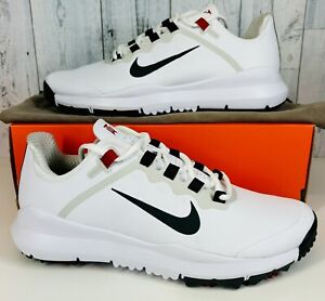 Nike TW ‘13 Tiger Woods White Red Golf Shoes Men’s Size 10 DR5752-106 NEW Wide