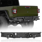 Stubby Steel Rear Bumper w/LED Lights & D-Rings For 2020-2024 Jeep Gladiator JT  (For: Jeep Gladiator)